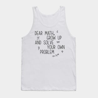 i love math funny math nerd cool math joke Tank Top